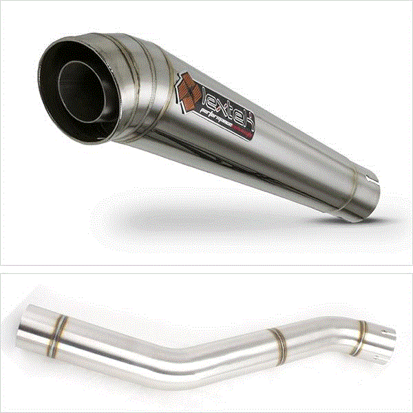 Lextek MP4 S/Steel Exhaust with Link Pipe for Honda CBR600 F (87-90)