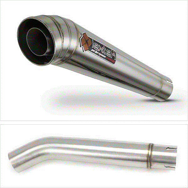 Lextek MP4 S/Steel Exhaust with Link pipe for Yamaha YZF600R Thunder Cat FZR600R (95-07)