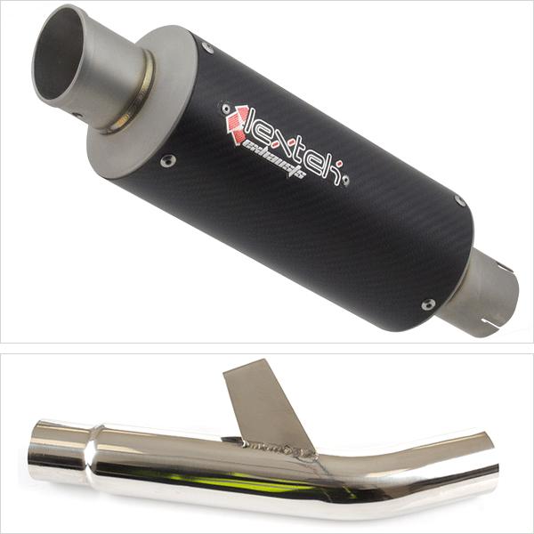 Lextek GP8C Exhaust Silencer with Link Pipe for Kawasaki Versys 1000 (15-18)