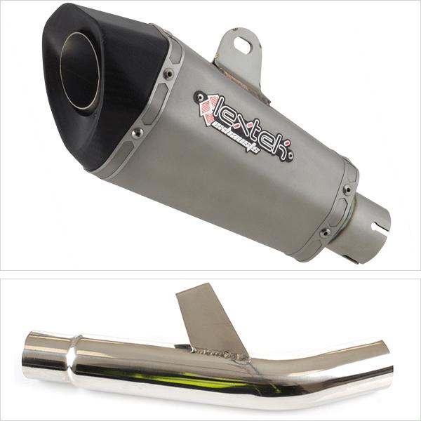 Lextek XP10 Exhaust Silencer with Link Pipe for Kawasaki Versys 1000 (15-18)