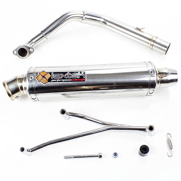 Lextek Round S/Steel Exhaust System for WY125T-108
